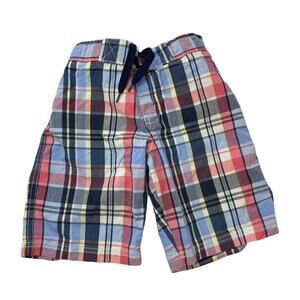 Boys Janie & Jack Plaid Swim Shorts Size 6